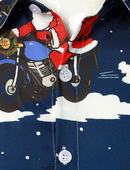 Herre Jul Mønster Juletregens Skjorte