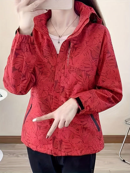 Elena™ | Trykkete vindtettjakke