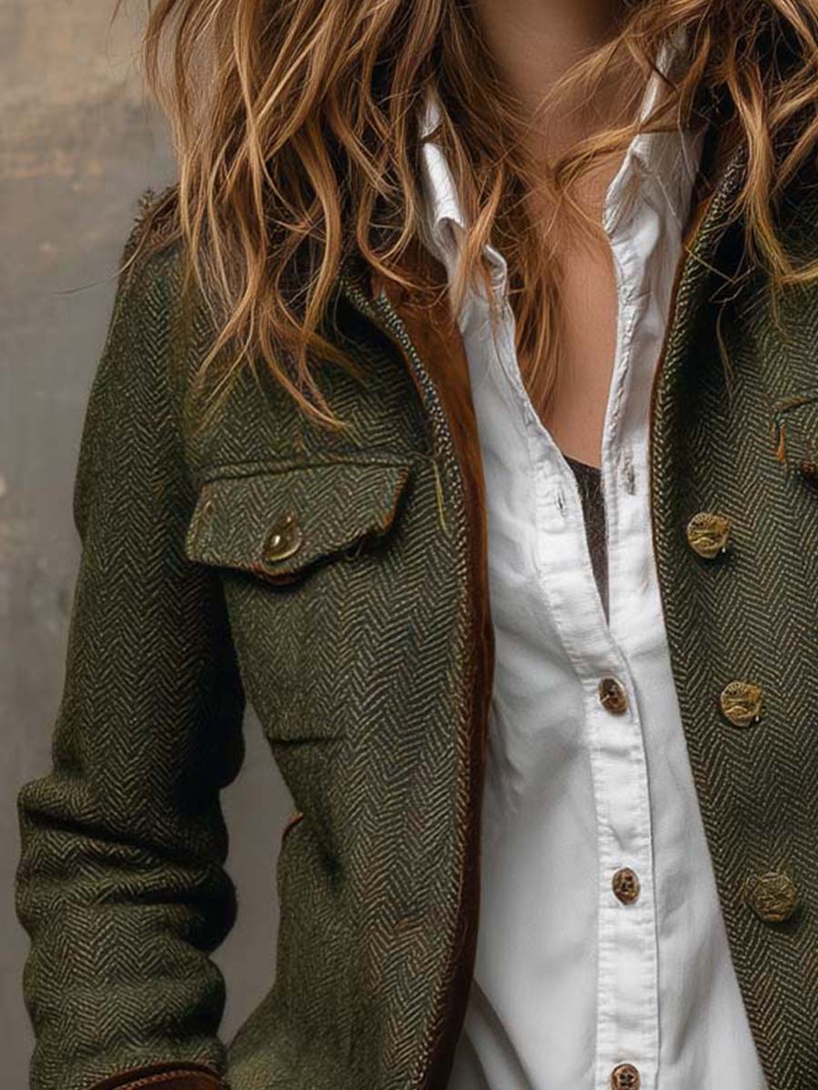 Maryse | Fiskebensmønster i tweed