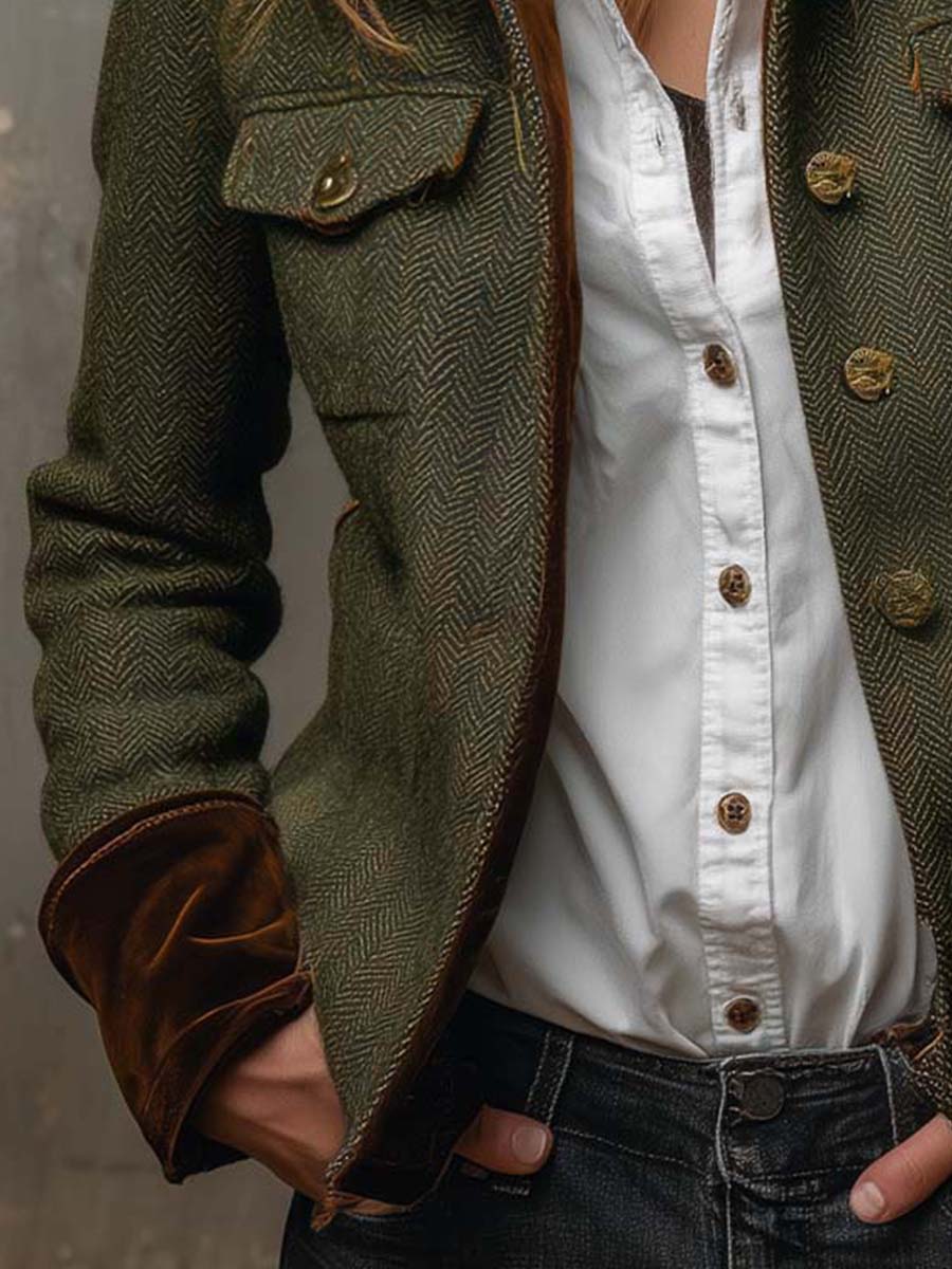 Maryse | Fiskebensmønster i tweed