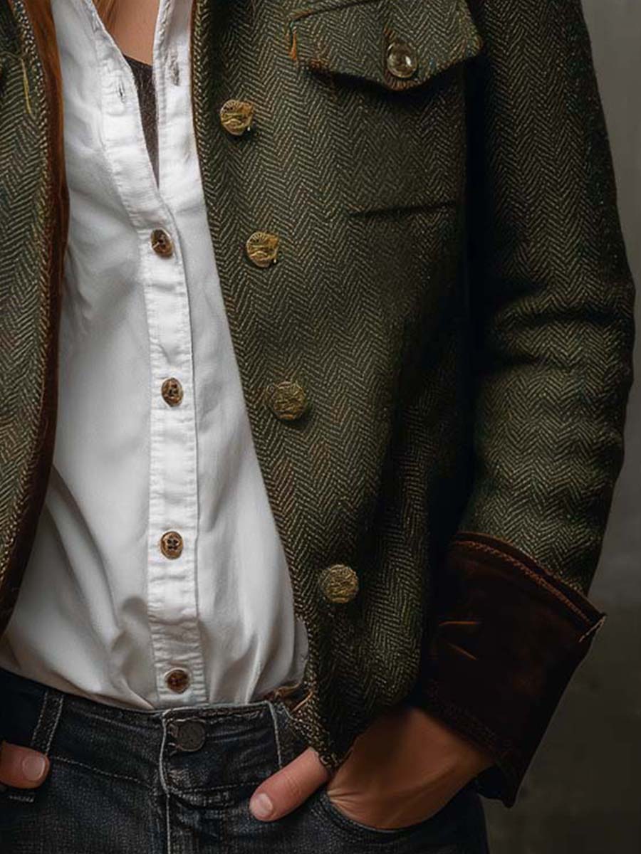 Maryse | Fiskebensmønster i tweed