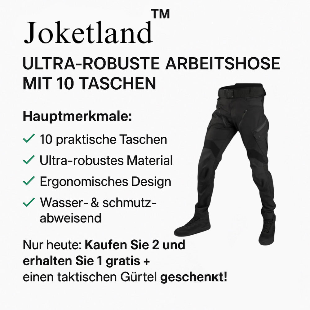 Joketland™️ - Arbeidsbukse med 10 lommer