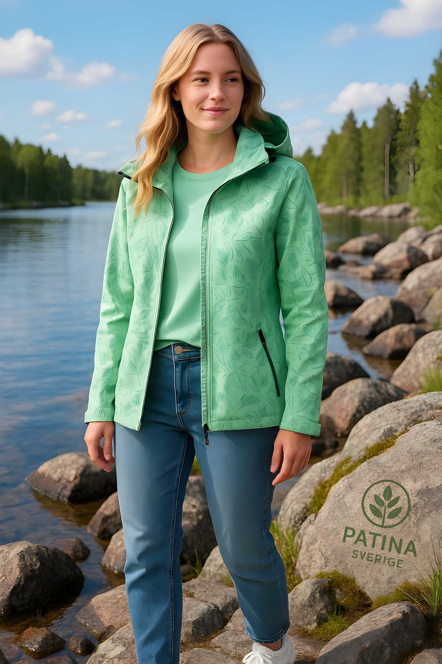 Elena™ | Trykkete vindtettjakke