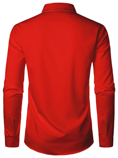 Morsom juletre juleskjorte for menn