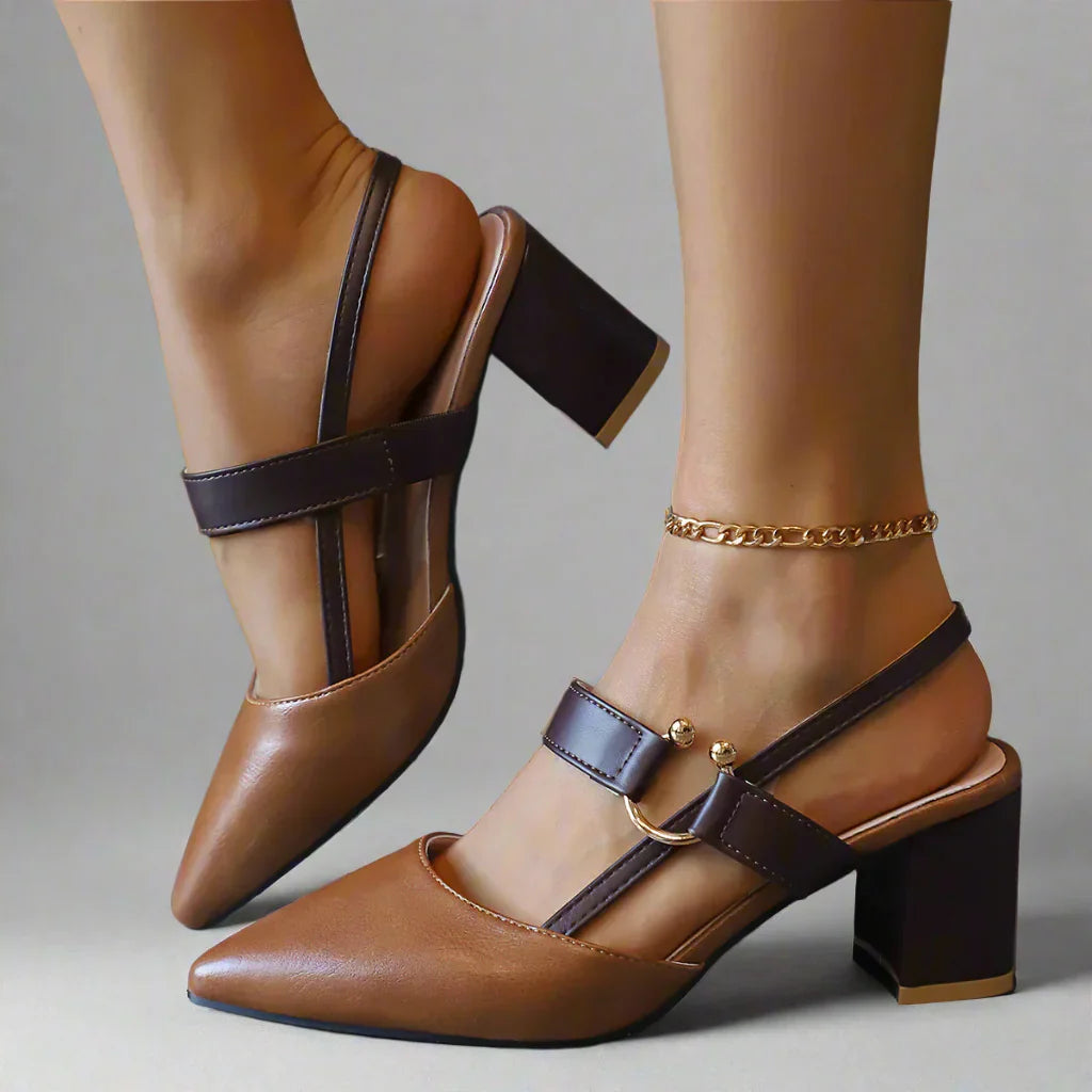 Elvira | Henley Leather Heels