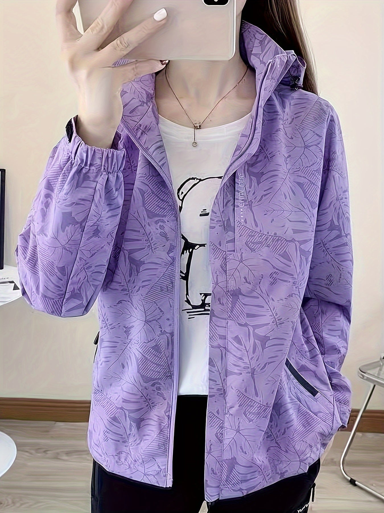 Elena™ | Trykkete vindtettjakke