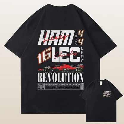 Hamilton Leclerc Revolution T-skjorte - unisex
