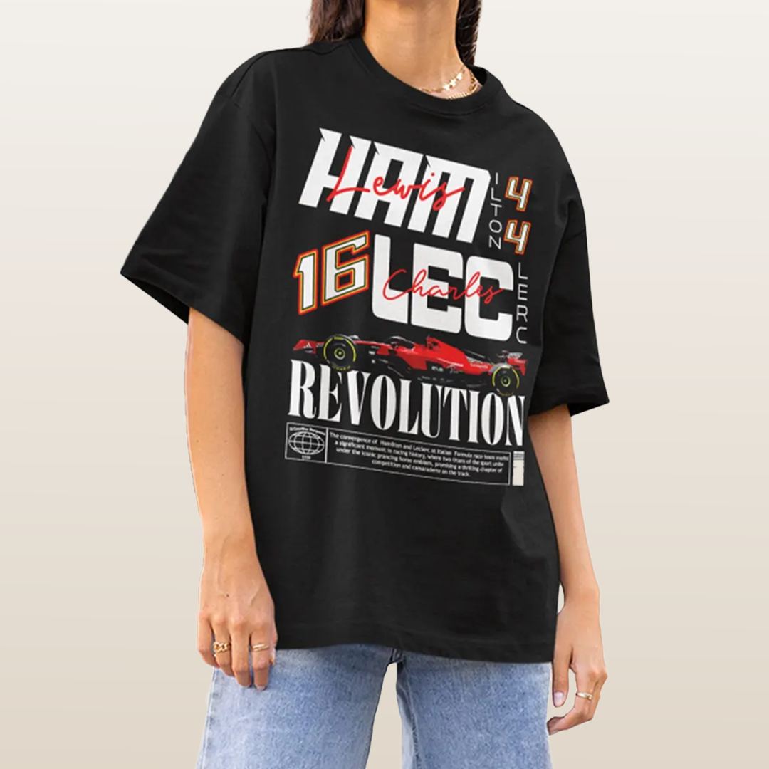 Hamilton Leclerc Revolution T-skjorte - unisex