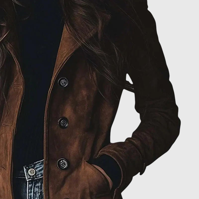 Giulia Bellini – Lang semsket jakke